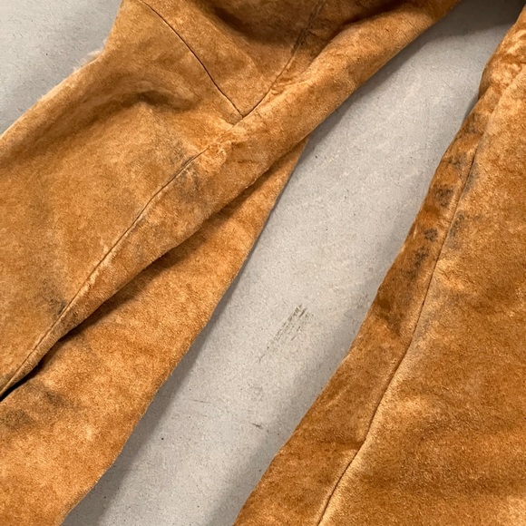 Beautiful Wilson LEATHER Suede Jacket with Fur details! Real Leather - Picture 3 of 8